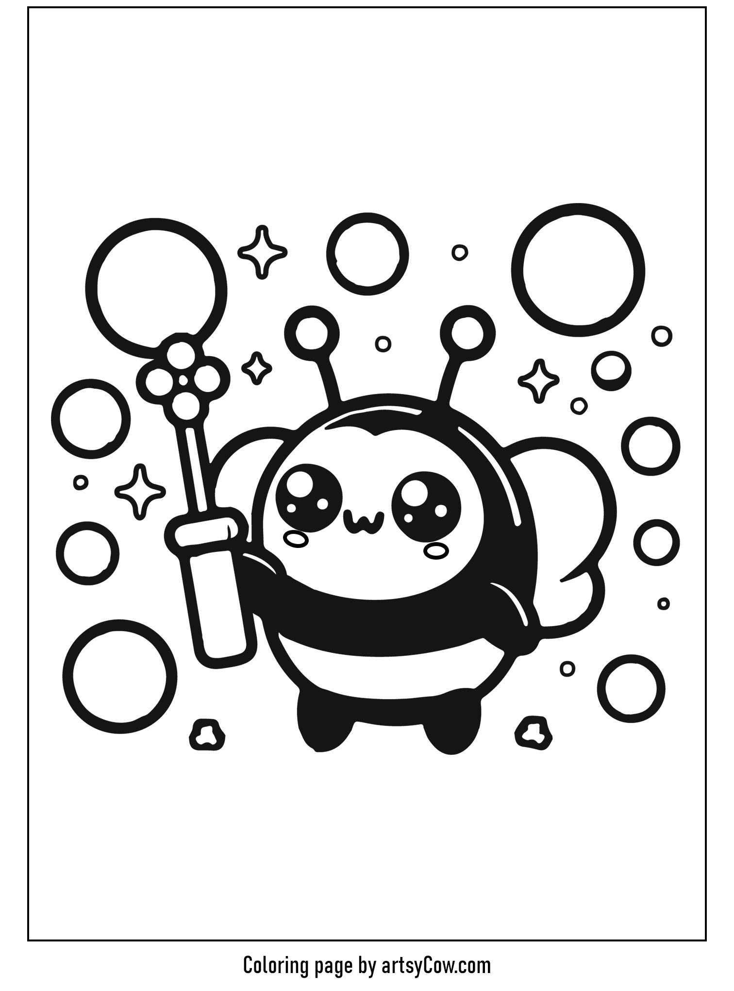 Bumblebee with a Bubble Wand